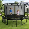 LEAN SPORT LEAN tuintrampoline met binnennet zwart en groen 183CM 6FT