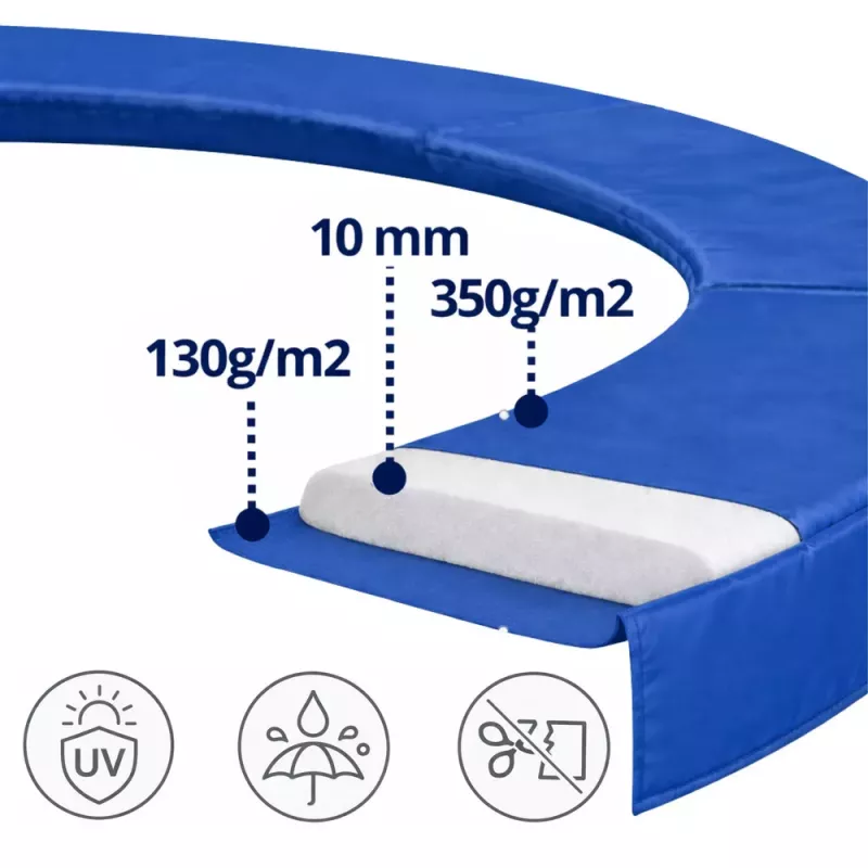 Lean Spring Pad voor trampoline blauw 244-252 cm 8 ft