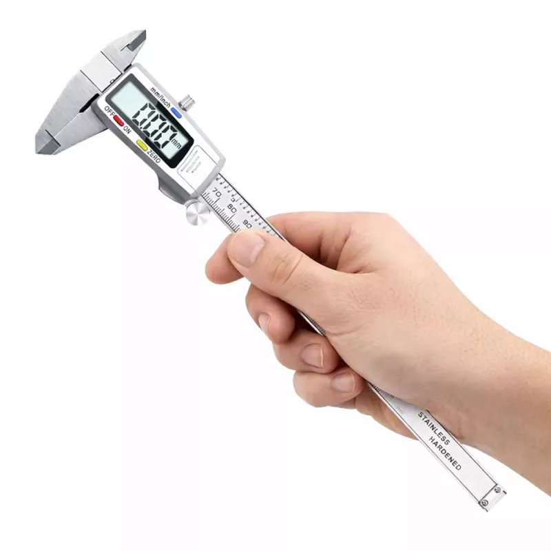 LEAN Elektronische Digitale LCD Schuifmaat Precisie RVS 150 mm