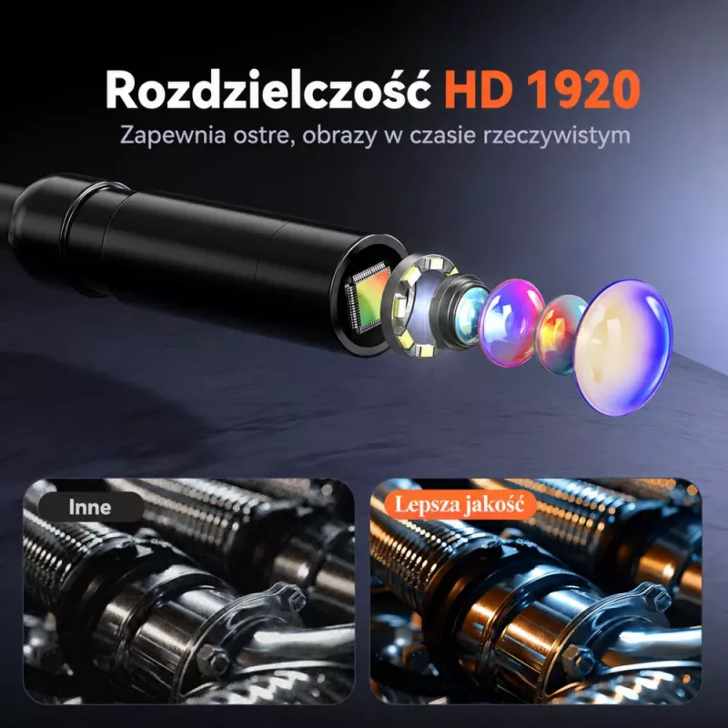 LEAN Bedrade endoscoop-inspectiecamera 8 LED's LCD 4,3'' IP67