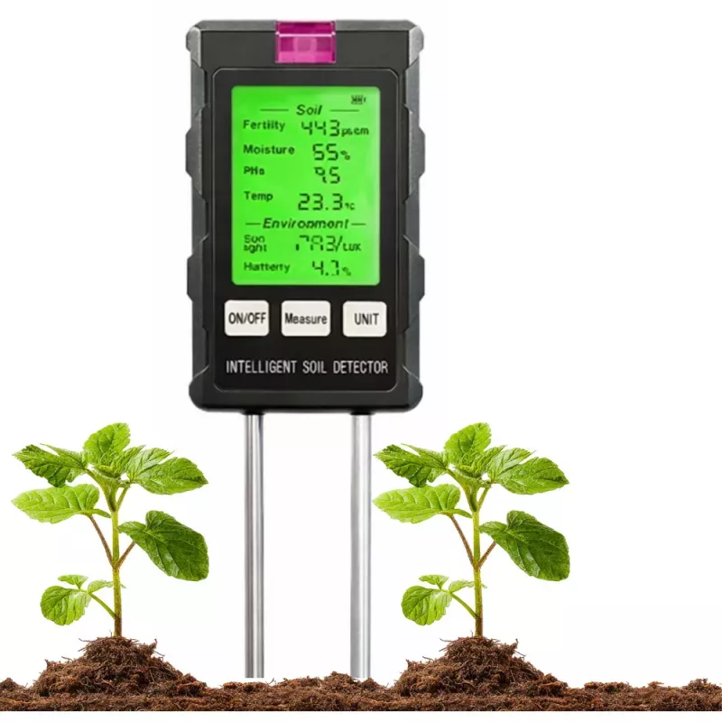 LEAN Plantenvochtigheidsmeter bodemhygrometer 6in1 temperatuur licht PH