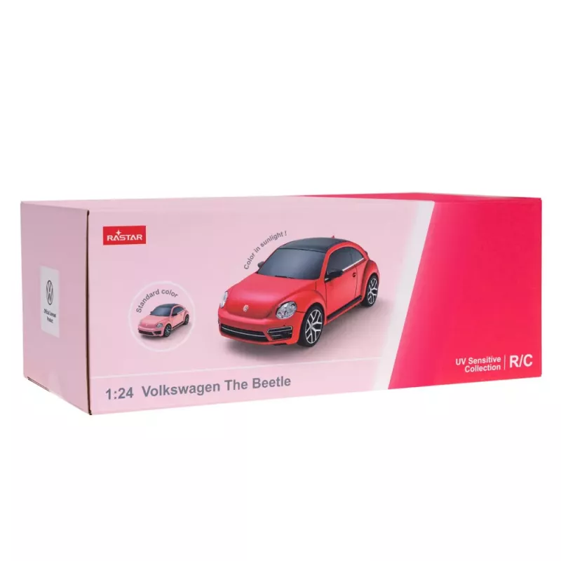 Rastar Volkswagen Beetle UV-gevoelige afstandsbediening RC auto roze 1:24