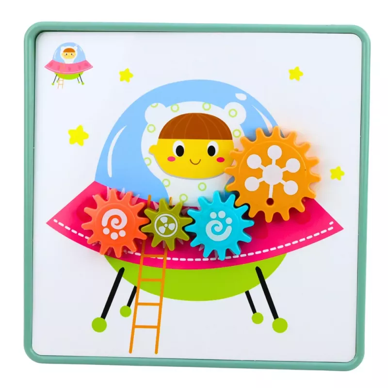 LEAN TOYS creatieve geometrische puzzel mozaïek tandwielen puzzel 25 stuks