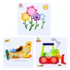 LEAN TOYS creatieve geometrische puzzel mozaïek tandwielen puzzel 25 stuks