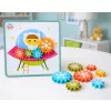 LEAN TOYS creatieve geometrische puzzel mozaïek tandwielen puzzel 25 stuks