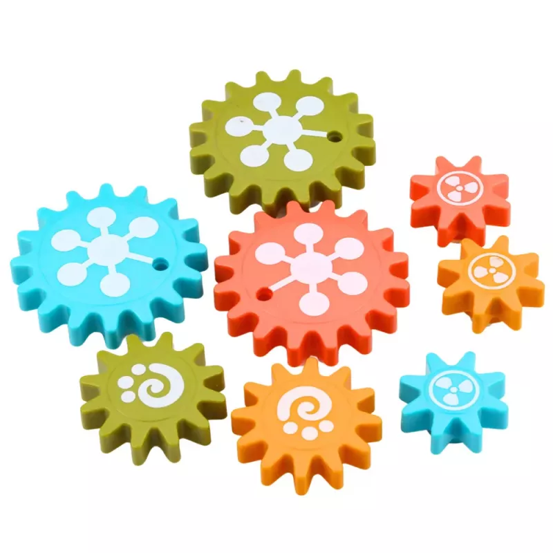 LEAN TOYS creatieve geometrische puzzel mozaïek tandwielen puzzel 25 stuks