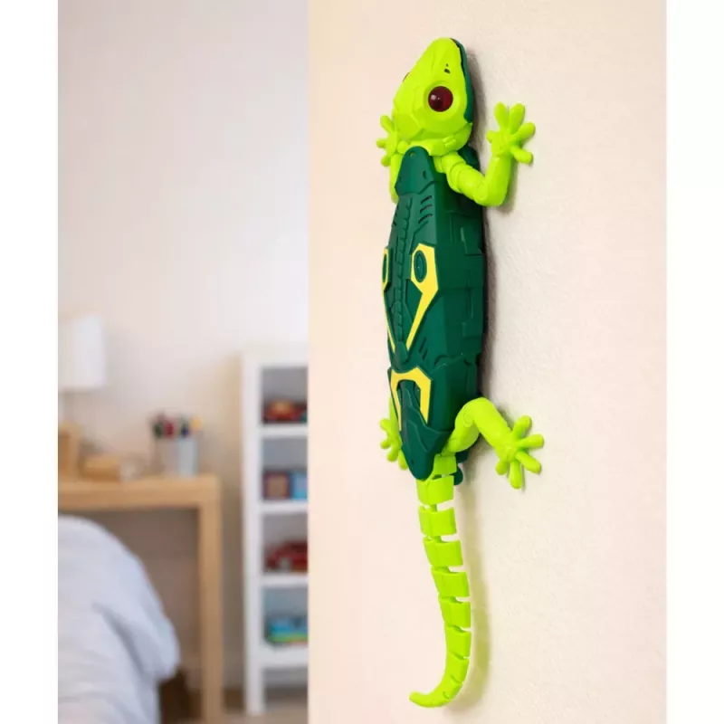 LEAN TOYS RC gekko hagedis wandlopend 360° groen