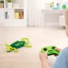 LEAN TOYS RC gekko hagedis wandlopend 360° groen