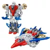 LEAN TOYS robot fighter combat 2 in 1 lichten geluiden rood-blauw 29 stuks
