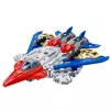 LEAN TOYS robot fighter combat 2 in 1 lichten geluiden rood-blauw 29 stuks