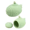 LEAN TOYS educatief badspeelgoed sensorische rubberen figuren pastel 4 stk.