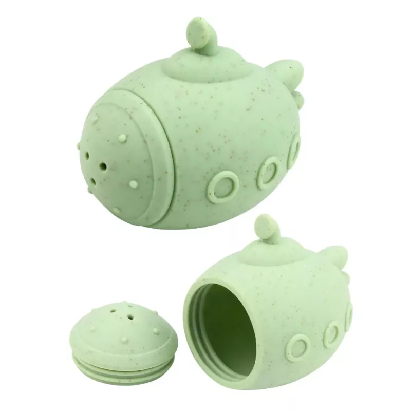 LEAN TOYS educatief badspeelgoed sensorische rubberen figuren pastel 4 stk.