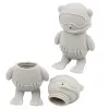LEAN TOYS educatief badspeelgoed sensorische rubberen figuren pastel 4 stk.