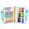 LEAN TOYS voelboek van vilt, educatief, sensorisch, zeemeermin koffer