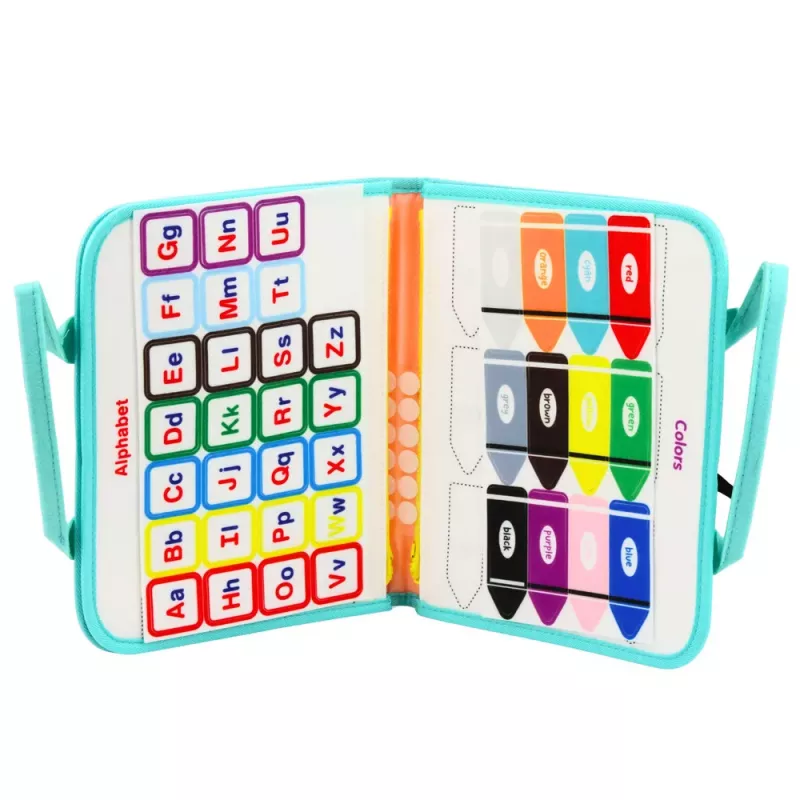 LEAN TOYS voelboek van vilt, educatief, sensorisch, zeemeermin koffer