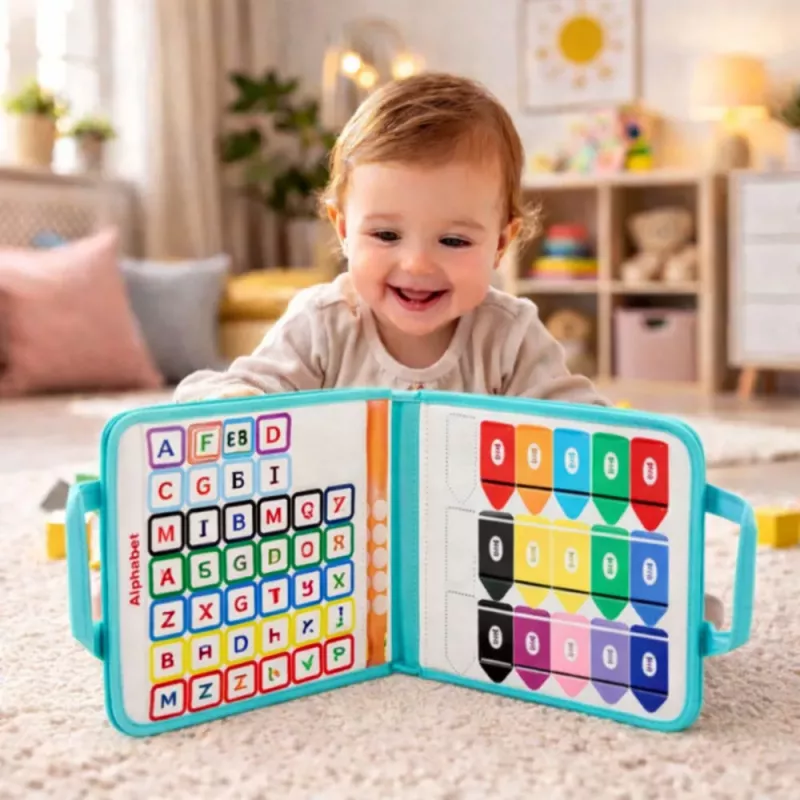 LEAN TOYS voelboek van vilt, educatief, sensorisch, zeemeermin koffer