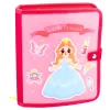LEAN TOYS 3D vilten prinses roze sensorisch educatief boek