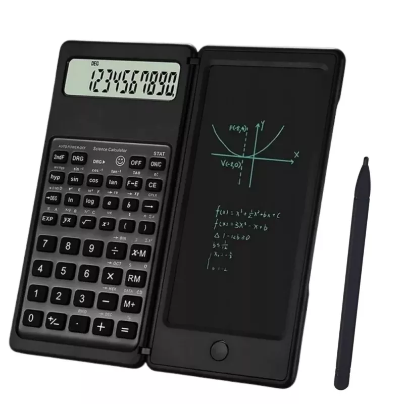 LEAN Wetenschappelijke Bureau Calculator met LCD-Display, Grafisch Tablet, Pen, 10 Cijfers