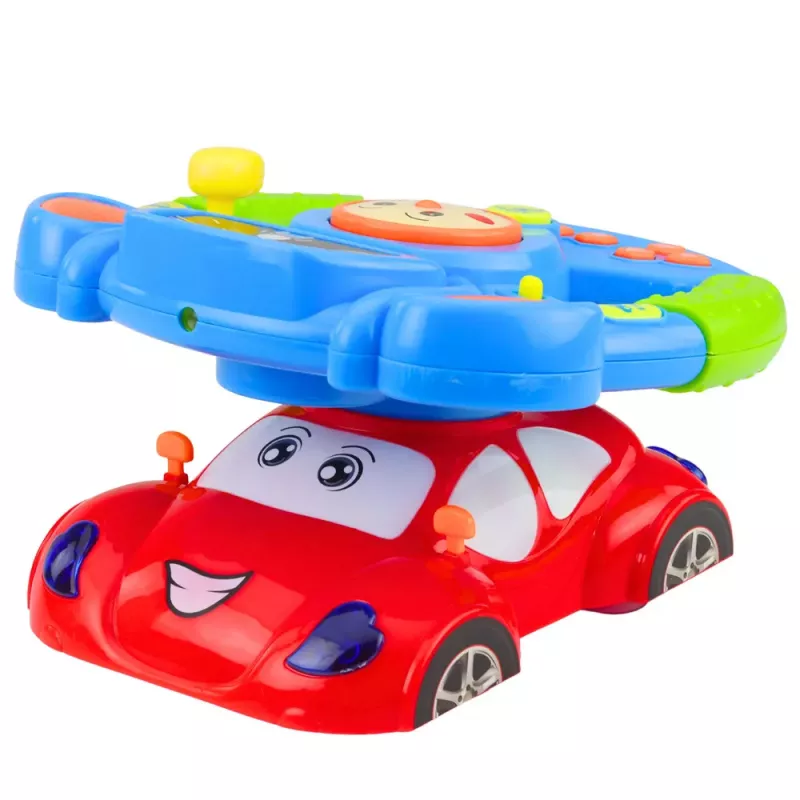 LEAN TOYS Educatief Interactief Muzikaal Stuurwiel Simulator met Projector