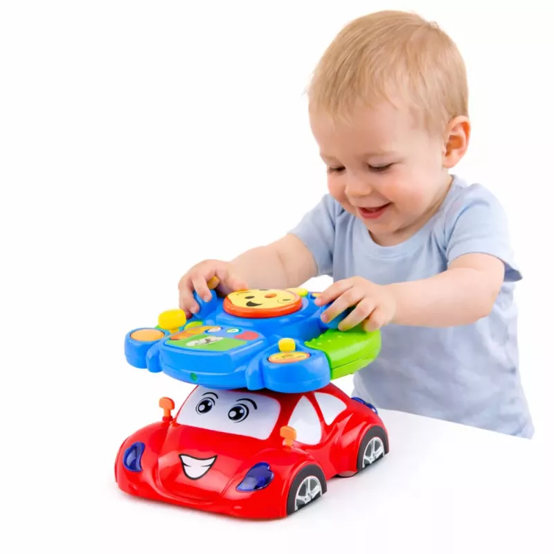 LEAN TOYS Educatief Interactief Muzikaal Stuurwiel Simulator met Projector