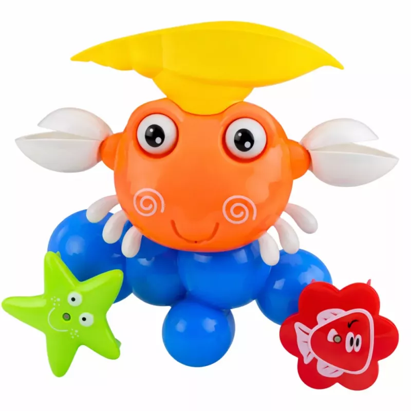 LEAN TOYS Krab Badset Fontein Interactief Speelgoed met Zuignappen