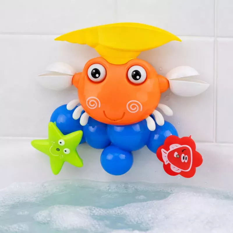 LEAN TOYS Krab Badset Fontein Interactief Speelgoed met Zuignappen
