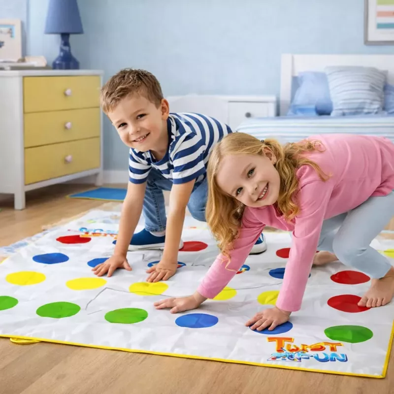 LEAN TOYS Family Twist Fun Mat Random Wheel Arcadespel