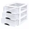LEAN Multifunctionele Organizer 3 Lades Kunststof Bak Wit