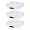 LEAN Multifunctionele Organizer 3 Lades Kunststof Bak Wit