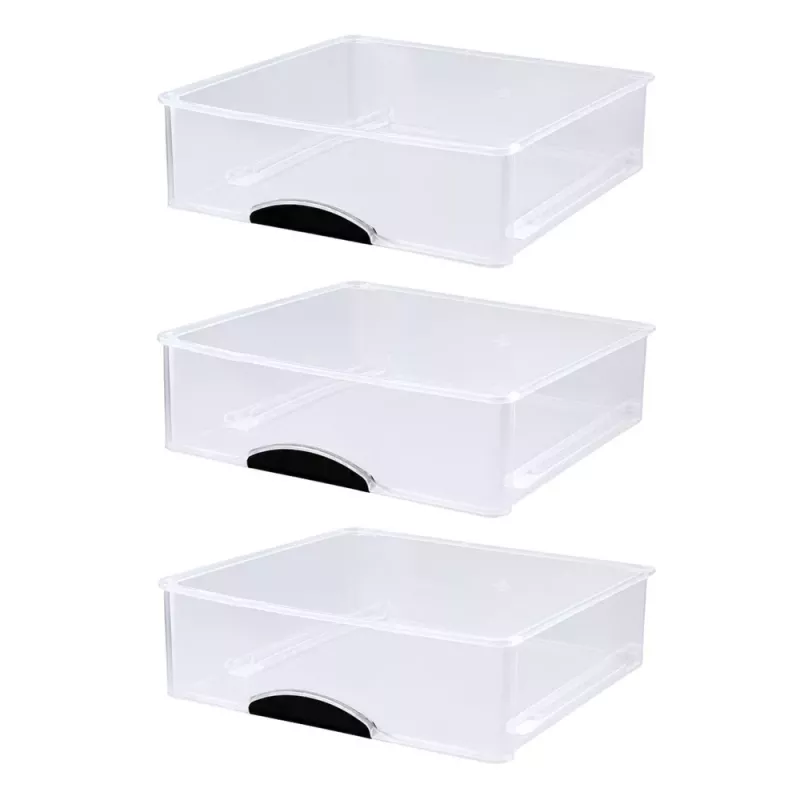 LEAN Multifunctionele Organizer 3 Lades Kunststof Bak Wit