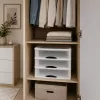 LEAN Multifunctionele Organizer 3 Lades Kunststof Bak Wit