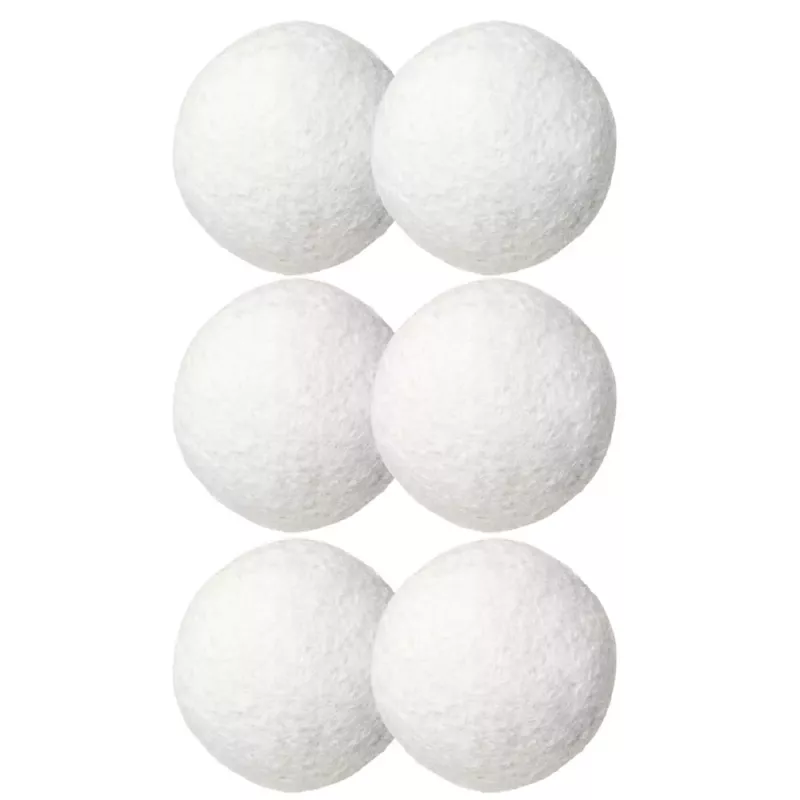 LEAN Natuurlijke Woldroogballen Hypoallergeen Wit 7cm 6st