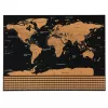 LEAN Wereldkaart Kras Poster voor Reizigers 82 x 59 cm