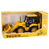 LEAN TOYS Bouwmachines Graafmachine Lader Bulldozer met Aandrijving, Lichtjes, Geluiden - Geel