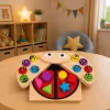 LEAN TOYS Houten Lieveheersbeestje Vangspel Educatieve Puzzel Lieveheersbeestje Sorteerder