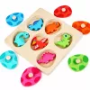 LEAN TOYS Houten Puzzel Dinosaurussen in Eieren Educatief Memory Spel