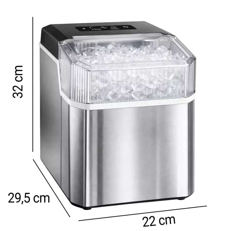 Extralink SmartLife Cube Ice Essential IJsblokjesmachine 12kg/24u 2.2L Zwart/Zilver