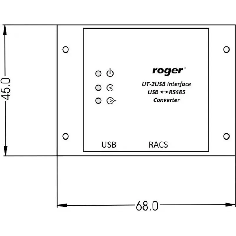 ROGER UT-2 USB-interface - programmeerkabel voor hekwerkaandrijvingen