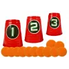 LEAN TOYS softbal geweer schietvaardigheid oefenen doelbekers