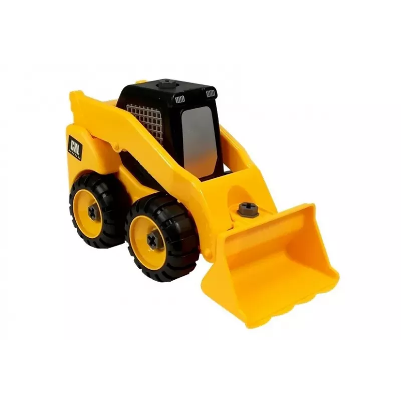 LEAN TOYS bouwplaatset graafmachine kiepwagen kraan