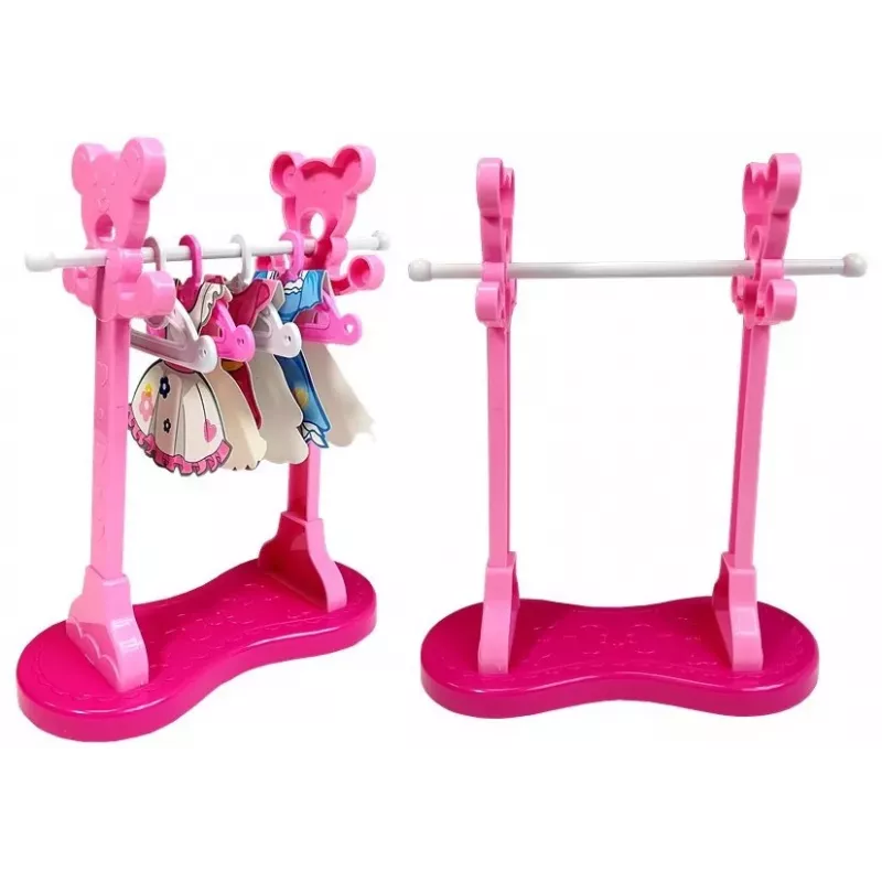 ROWE Roze speelgoedstrijkset met strijkplank en hangers