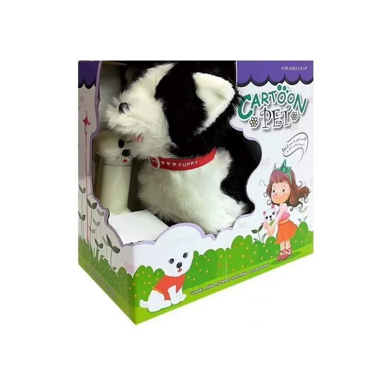 LEAN TOYS Hond aan de lijn Interactieve husky-hond