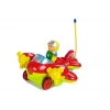 LEAN TOYS Baby R/C vliegtuig met stuurwielafstandsbediening rood