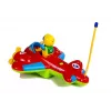 LEAN TOYS Baby R/C vliegtuig met stuurwielafstandsbediening rood