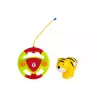 LEAN TOYS Baby R/C vliegtuig met stuurwielafstandsbediening rood