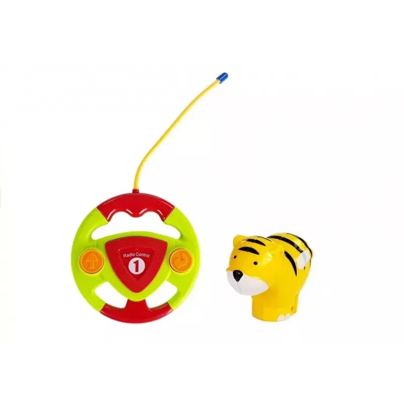 LEAN TOYS Baby R/C vliegtuig met stuurwielafstandsbediening rood