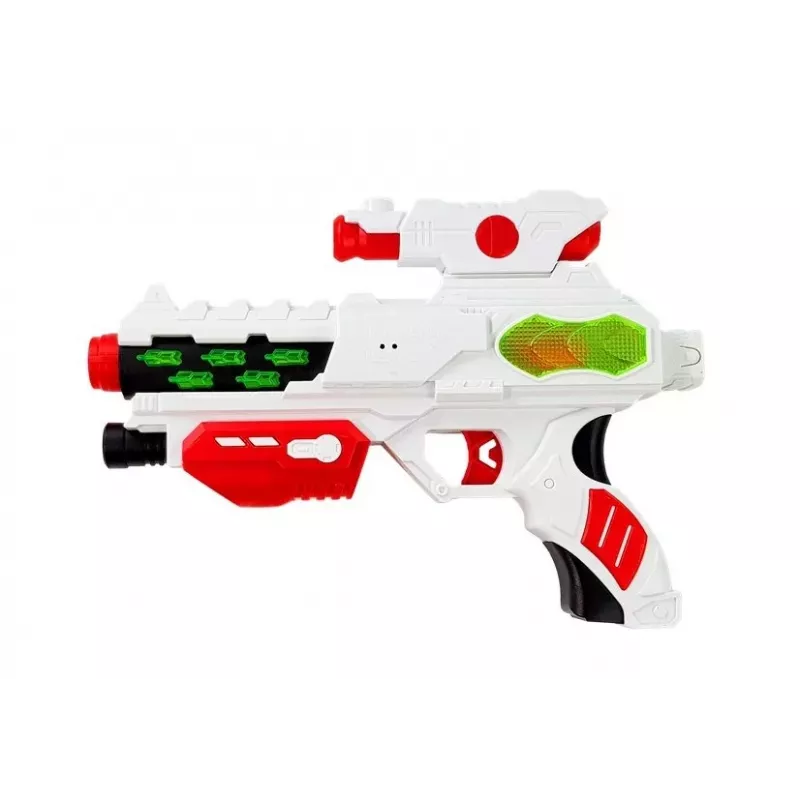 LEAN TOYS Space laserpistool met zwaard en masker