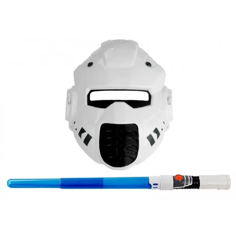 LEAN TOYS Space laserpistool met zwaard en masker