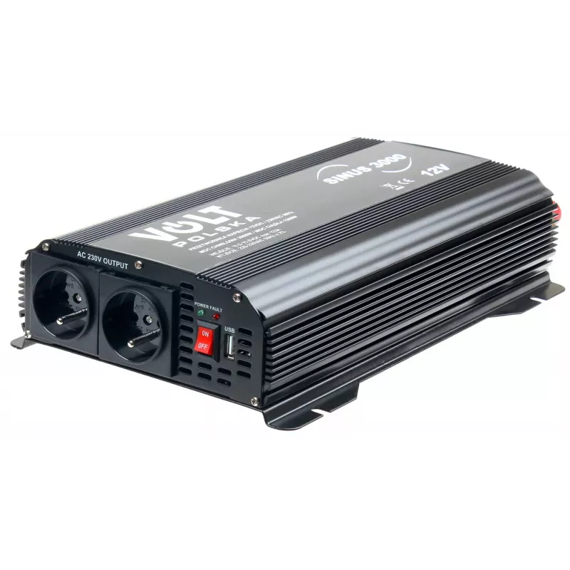 Volt Polska Sinus 3000 omvormer 12V/230V, 1500/3000 W (3SIP300012)