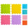 LEAN TOYS sensorische siliconen puzzelmat sensorisch pad bont 25 cm 12 stuks